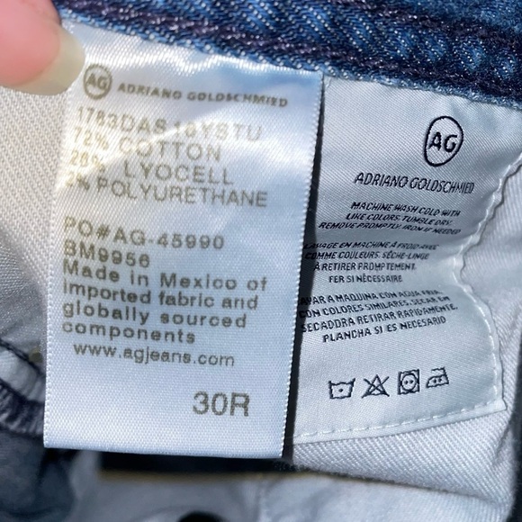 AG Adriano Goldschmied The Tellis Modern Slim Light Medium Wash Jeans 30R - Picture 4 of 9